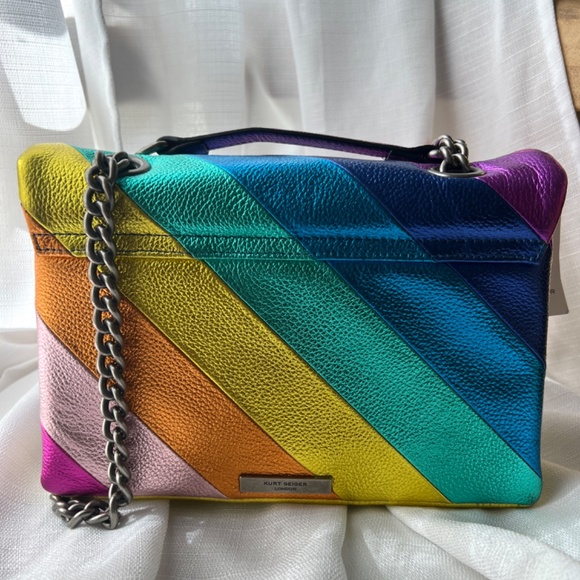 RAINBOW LEATHER KENSINGTON BAG KURT KEIGER - Picture 4 of 4